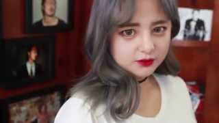 믹스톤을 이용한 애쉬블루컬러 염색 /  Ash Blue Color Dyeing Using Mixtone Woman Hairdresser