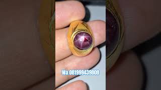 Mirah ruby padma agung ring perak handmade / gemstone / batu permata / jewelry / koleksi antik