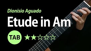 (Aguado) Etude in Am - Tab & Lesson