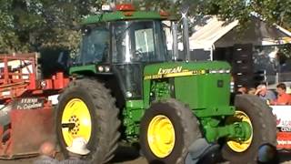 John Deere 4455 pulling LaVisitation 2013 Lyjean part1/2