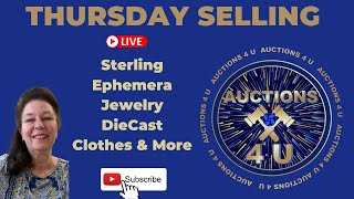 Jewelry, Ephemera, Diecast, Toys, Glass, Clothes & More Selling at 5PM Eastern 5-11-23