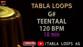 TEENTAAL | G# SCALE | 120bpm | TABLA LOOPS