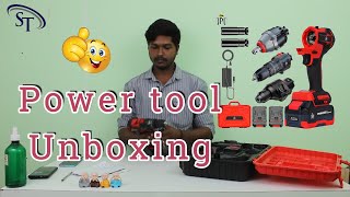 Power tool Unboxing😎cordless power dril, hammer and wrench #sathyatechware #hammerdrill #unboxing