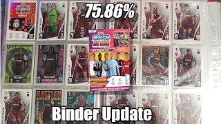 🔥 75.68% Complete Binder Update! Topps Match Attax 2023/2024 Collection Unveiled!