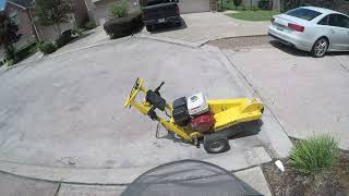 Stump, roots on a tight spot, cable line,sprinklers,plants 1 I stump grinding I Houston,Texas #short