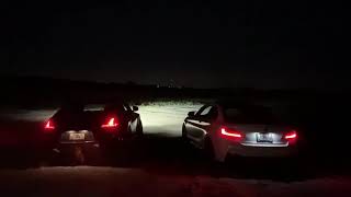 Nissan 370z Destroys BMW M235i In A Rev Battle (HUGE FLAMES)