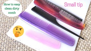 Easy comb cleaning | Comb cleaning tip|మురికి పట్టిన దువ్వెనలు క్రొత్త వాటిలా మెరవాలంటే#combcleaning