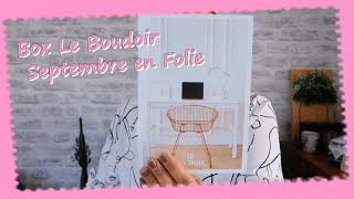 Box le Boudoir ... Septembre en folie ...