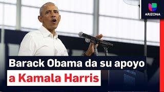 Barack Obama da su apoyo a Kamala Harris ante más de 7,000 personas en Tucson