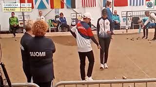 Finland vs Cambodia | Petanque Double Women | World Championship 2022 Denmark