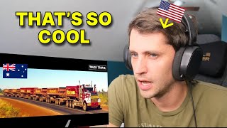 American reacts to why Australia has ROAD TRAINS and we don't!