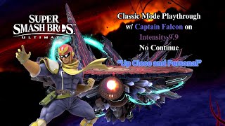 Super Smash Bros. Ultimate | Classic Mode w/ Captain Falcon on Intensity 9.9 (No Continue)