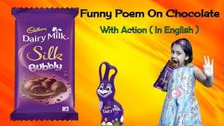 World Chocolate Day Special/Funny Poem On Chocolate/Best Rhyme With Action On Chocolate For Children