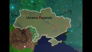 Ukraine Expands and defeats Russia | Rise of Nations Roblox |