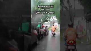 BEGINILAH PARAHNYA KEMACETAN DI JAKARTA KALAU PAGI PAGI HUJAN 😥😥😥