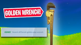 "SEARCH DIFFERENT GOLDEN PIPE WRENCHES" ALL LOCATIONS! | MIDAS CHALLENGES (Fortnite Battle Royale)