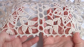 Mega Beauty Crochet!!! Complex Stitches/Unusual Lacy Crochet Motif/How to join Crochet Motifs