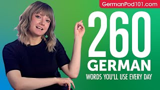 260 German Words You'll Use Every Day - Basic Vocabulary #66