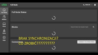 CHIA. Co zrobić gdy: nie ma synchronizacji, nie uruchamia się program.  #chia