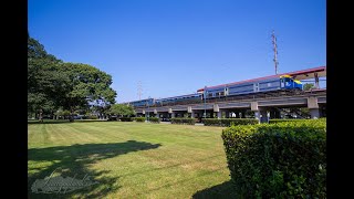 LIRR 401 pulling Amtrak Corridor Clipper coach through Seaford 07/07/2021