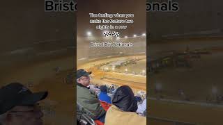 Making the feature at Bristol Dirt Nationals #dirttrackracing #dirttrack #shorts