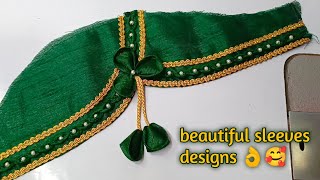 Beautiful easy sleeves designs/ sleeves designs dori and less/ designer half baju/ shorts sleeve