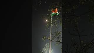 Our national flag swaying amist the winds 🇮🇳 🙏