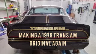 Making a 1979 Pontiac Trans Am original again