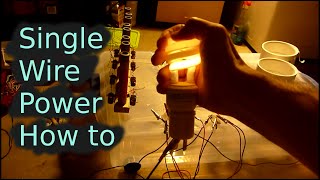 Physical Proof that Longitudinal Electric Waves Exist (single wire power experiment part 2)