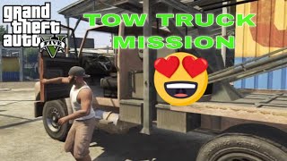 GTA V GAMEPLAY - TOW TRUCK MISSION