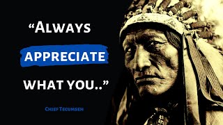 Prime Excerpt From Chief Tecumseh | chief and warrior, expansion  onto Native American lands