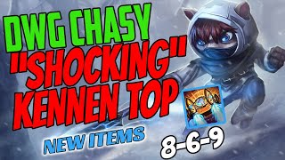 DWG Chasy Plays Kennen Top vs Camille - Challenger Gameplay - New Items Season 11 Hextech Rocketbelt