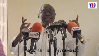 Halifa Sallah Calls for Accountability on Gambia’s Economic Challenges in a Press Conference