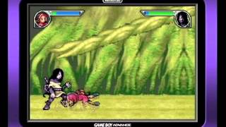 Naruto: Saikyou Ninja Daikesshu 2 gameplay, GBA Japan