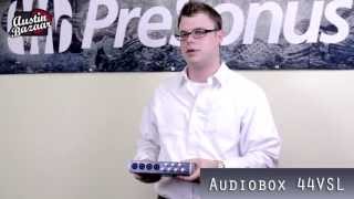 PreSonus AudioBox 44VSL 4x4 USB 2.0 Audio Interface Demo