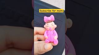 DIY Cute baby using super clay ☺️ #clayart #shortvideo #zufracreations