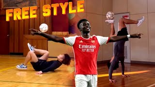 Best Free Style  Ever (አስገራሚ የኳስ ጥበብ) Arsenal Vs Manchester City