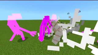 All Golem Vs Enderman Army #minecraft