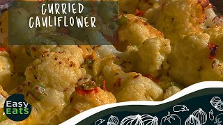 Creamy curried cauliflower