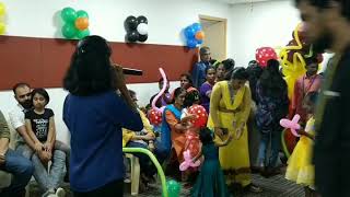 Chennai EMCEE Nandy hosted Omega Health care Children's day celebration at RMZ Millennia Tech Park