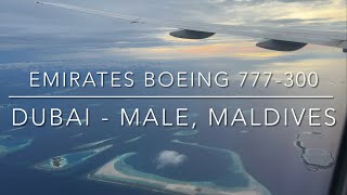 Flight Report, Economy, Emirates Boeing 777-300ER, Dubai to Male, Maldives