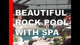 Beautiful Rock Swimming Pool with Spa & Maze Of Plumbing