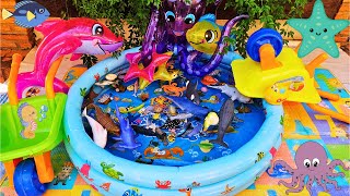 SEA ANIMALS FOR TODDLERS: EMPEROR ANGELFISH, ORANGE FROGFISH, ZEBRA SHARK, SEA DRAGON, AND OTHERS