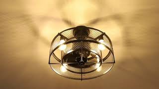 How to install a DLLT 20In Caged Ceiling Fan with Light