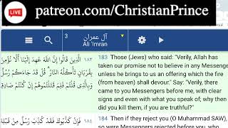 Christian Prince 22.Mar. 24: True or false - Being a Muslim good or bad - Live