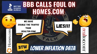 Homes.com Censured by BBB; Inflation Drops by a Mere 0.1% and More!