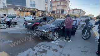 Aksaray’da nefes kesen kovalamaca: Kaçan sürücü kaza yaparak yakalandı!