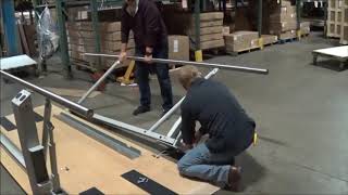 How to Assemble Hausmann Industries Powered Parallel Bar Width and Height Adjustable model 1357