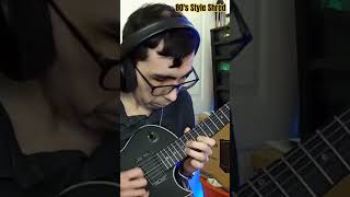 80's Style Shred Guitar Improv From Livestream #guitar #metal #80s