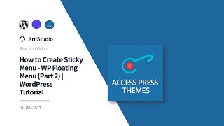 FAB Reacts : How to Create Sticky Menu   WP Floating Menu Part 2 | WordPress Tutorial